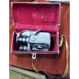 Movie Camera 8mm-Halma 8 in original leather box with instructions