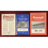 Charlton Athletic v Chelsea 1952 4th October League Division 1 vertical crease, Chelsea v