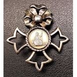 British Empire brooch' for those awarded CBE, OBE & MBE, silver hallmarks on the back and
