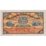 Scotland The National Bank of Scotland. 1957 £1 (Nov) Alexander, VF