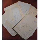 An Ecclesiastical Collection of letters with autographs of Bishops and dignitaries 1880s to 1984.