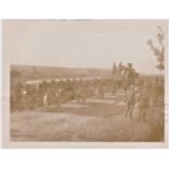 British WWI RP Press Publication Photograph showing 15" Shells being transported to the