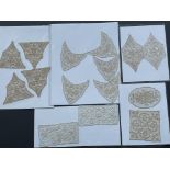 Edwardian Lace insets, 15 pieces