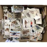 Box of loose cigarette cards. Mixed series, mixed conditions 1000+ qty