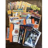 Luton Town FC, carton of mostly 1970s and later football programmes. Qty. Buyer collects