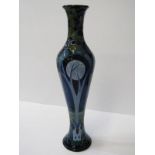MOORCROFT, Rachel Bishop, signed limited edition, 12.5" vase, "Blue Moonlit Trees" pattern, dated