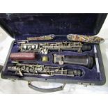 MUSICAL INSTRUMENT, cased Oboe by Fritz Schuller