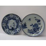 ORIENTAL CERAMICS, early Chinese export "Peony and Butterfly" underglaze blue shallow dish, together