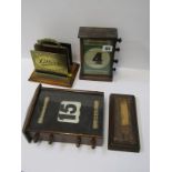 PERPETUAL CALENDAR, 2 table top perpetual calendars (1 requiring restoration) and brass handled