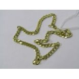 GILDED SILVER FLAT CURB NECKLACE