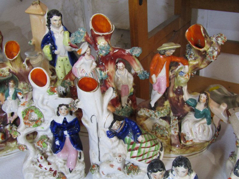 STAFFORDSHIRE POTTERY, collection of 10 pieces of 19th Century Staffordshire pottery, including " - Image 3 of 4