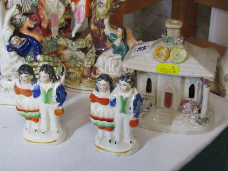 STAFFORDSHIRE POTTERY, collection of 10 pieces of 19th Century Staffordshire pottery, including " - Image 2 of 4