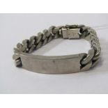 HEAVY SILVER 'ID' BRACELET, Approx 90 grms