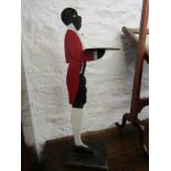 DUMB WAITER, vintage painted dumb waiter 35" height