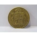 GOLD HALF SOVEREIGN COIN, Dated 1890