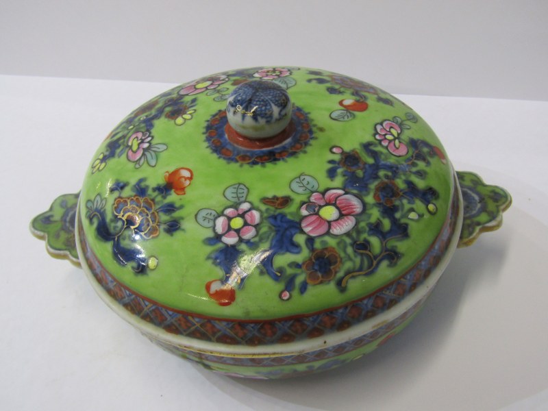 ORIENTAL CERAMICS, Chinese Imari rectangular tea caddy (numerous glaze chips), also 18th Century - Image 7 of 23