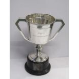 SILVER ART DECO TROPHY CUP, presented by Vicount Wakefield of Hythe CBE.LLD, Birmingham HM, 1932,