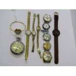 SELECTION OF WRIST WATCHES & POCKET WATCHES, some ladies and some Gentlemans, all in untested