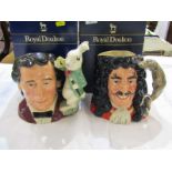 ROYAL DOULTON CHARACTER JUGS OF THE YEAR, 1998 Lewis Carroll, no. D7096, also 1994 Captain Hook, no.