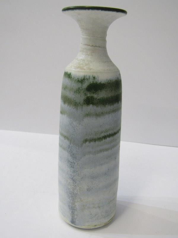 STUDIO POTTERY, collection of 5 pieces of studio pottery including 12" brown glazed baluster vase by - Image 6 of 11