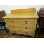 DEAL TRIPLE DRAWER CHEST, metal pear drop handles, 36" width