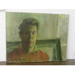 ANTONY RIPLEY HUTCHINSON, signed oil on canvas , dated 1961, "Self Portrait", Royal Academy 1962