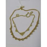 2, 18ct YELLOW GOLD NECKLACES, combined weight approz 24.8grams