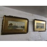 ROBERT WINTER, pair of signed watercolours "Near Sudbury on the Stour" and "South Bradon,