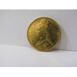 QUEEN VICTORIA GOLD SOVEREIGN, 1893 Melbourne Mint