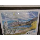 TONY FOSTER, pencil signed colour print "Mono Lake and Tufa Towers", 24" x 31"
