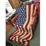 VINTAGE AMERICAN FLAG, 98" width