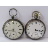 2 SILVER CASED POCKET WATCHES, in untested condition