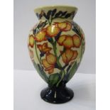 MOORCROFT, signed limited edition 7 " inverted baluster vase, by Paul Hilditch, no 41/60 edition