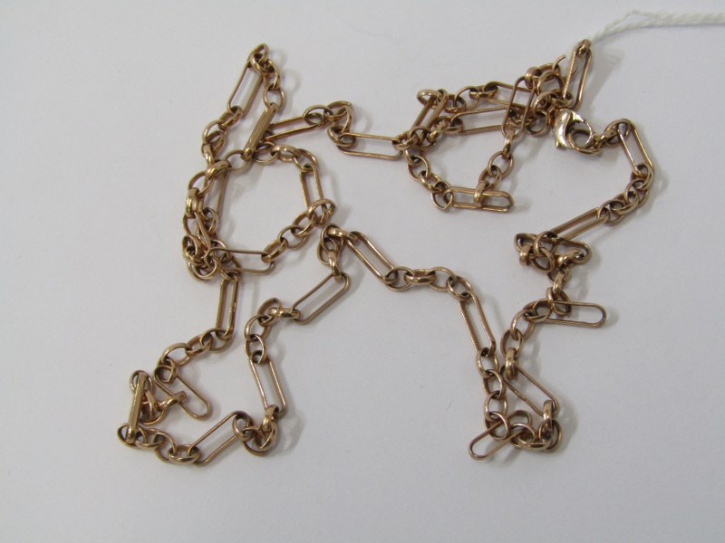 VINTAGE ROSE GOLD BELCHER STYLE FIGERO NECKLACE