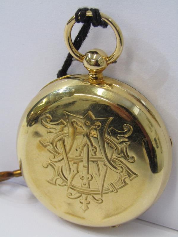 18ct YELLOW GOLD GENTLEMAN'S OPEN FACED POCKET WATCH, by Stadtmuller of London, presented to W - Image 5 of 5