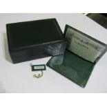 ROLEX WATCH BOX, with booklet & guarantee certificate