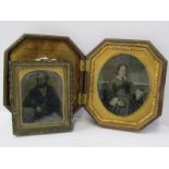 VICTORIAN AMBROTYPE PORTRAIT by Bowman of Glasgow in Union case, together with 1 other ambrotype