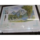 TONY FOSTER, pencil signed colour print "Pinchot Pass", 24" x 40"