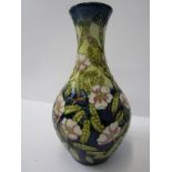 MOORCROFT, signed limited edition 8.25" vase decorated with "Harwoods Lane" pattern by Claire Sneyd