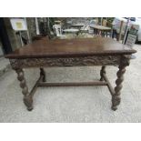 MID 19TH CENTURY GOTHIC OAK TABLE