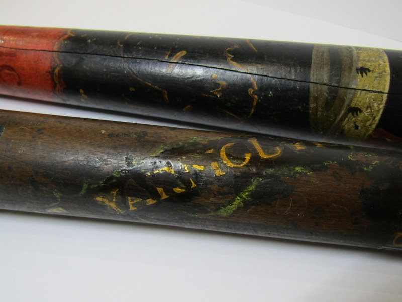 ANTIQUE TRUNCHEONS, Borough of Great Yarmouth hard wood truncheon signed William Jessup, together - Image 4 of 11