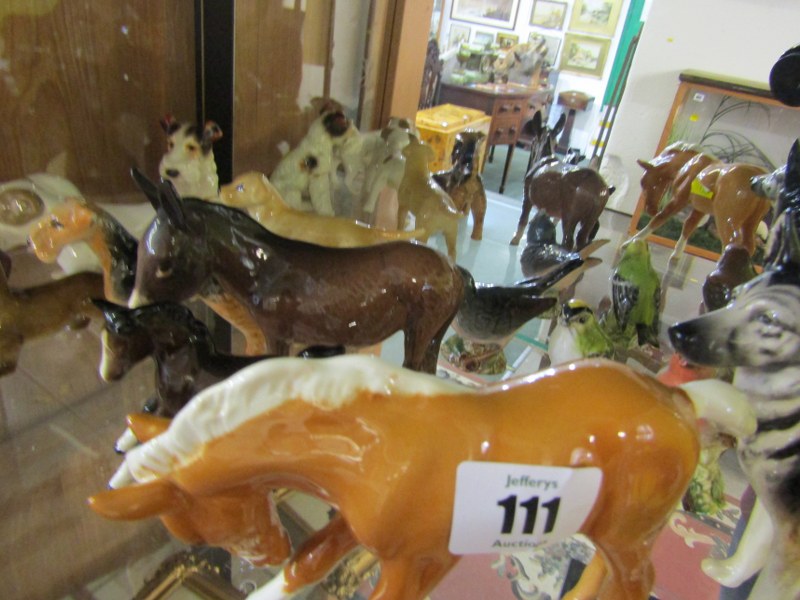 BESWICK ANIMALS, collection of Beswick dogs, horses and birds (several with damage), together with - Image 3 of 5