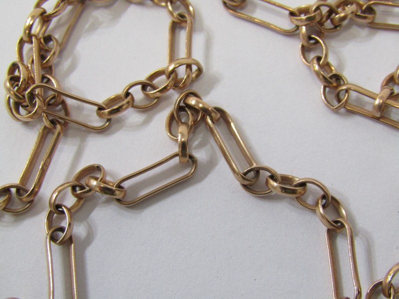 VINTAGE ROSE GOLD BELCHER STYLE FIGERO NECKLACE - Image 2 of 2