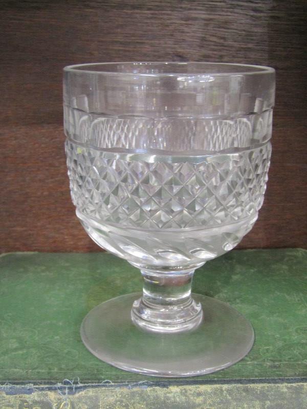 ANTIQUE GLASSWARE, set of 5" Georgian design cut glass rummers - Image 2 of 2