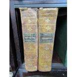 CORNWALL REFERENCE, Hitchins & Drew "The History of Cornwall", 1824 in 2 volumes, period tree calf