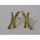 PAIR 9ct YELLOW GOLD STUD BACK EARRINGS