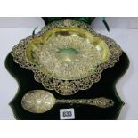 VICTORIAN SILVER PRESENTATION BOWL, silver gilt presentation bowl by Goldsmith & Silversmith