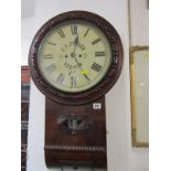 WESTCOUNTRY DROP DIAL 8 DAY WALL CLOCK, painted circular face by C.F.Zimber of Bodmin