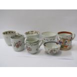 ORIENTAL TEAWARE, collection of 18th Century famille rose tea bowls, cups, also English