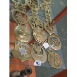 HORSE BRASSES, collection of 9 National Horse Brass Society yearly plaques